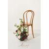 imageLings Moment 175quot Tall Standing Artificial Flowers Arrangements 4 pcs Fall Wedding Aisle Runner Chair Decorations White Beige Centerpieces for Ceremony Reception Rose Floral Party OutdoorMarsala  Blush