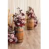 imageLings Moment 175quot Tall Standing Artificial Flowers Arrangements 4 pcs Fall Wedding Aisle Runner Chair Decorations White Beige Centerpieces for Ceremony Reception Rose Floral Party OutdoorBurgundy  Dusty Rose2024