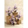 imageLings Moment 175quot Tall Standing Artificial Flowers Arrangements 4 pcs Fall Wedding Aisle Runner Chair Decorations White Beige Centerpieces for Ceremony Reception Rose Floral Party OutdoorLavender