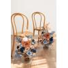 imageLings Moment 175quot Tall Standing Artificial Flowers Arrangements 4 pcs Fall Wedding Aisle Runner Chair Decorations White Beige Centerpieces for Ceremony Reception Rose Floral Party OutdoorBurnt Orange  Navy Blue