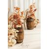 imageLings Moment 175quot Tall Standing Artificial Flowers Arrangements 4 pcs Fall Wedding Aisle Runner Chair Decorations White Beige Centerpieces for Ceremony Reception Rose Floral Party OutdoorRust  Sepia