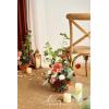 imageLings Moment 175quot Tall Standing Artificial Flowers Arrangements 4 pcs Fall Wedding Aisle Runner Chair Decorations White Beige Centerpieces for Ceremony Reception Rose Floral Party OutdoorSunset Terracotta