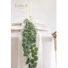 imageLings Moment Artificial Eucalyptus Leaves Greenery Garland 59ft Fake Silk Long Vines Faux Wreath Realistic Stems for Table Centerpieces Wedding Outdoors Decor 2pcs