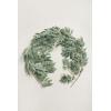 imageLings Moment Italian Ruscus Greenery 59ft Artificial Silk Real Touch Willow Leaf Garland Fake Wispy Rustic Vine Stem Swag for Table Centerpieces Wedding Arch Decor Dark GreenDusty Green