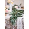 imageLings Moment Italian Ruscus Greenery 59ft Artificial Silk Real Touch Willow Leaf Garland Fake Wispy Rustic Vine Stem Swag for Table Centerpieces Wedding Arch Decor Dark GreenDark Green