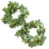 imageLings Moment Grapevine Spring Wreaths Fake Vines 2pcs Artificial Faux Greenery Garland Stems for Front Door Table Centerpieces Outside Wedding Arch Decor 59ft Hanging Swags