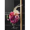 imageLings Moment 2 Wedding Artificial Sign Flower Swag Arch Floral Garlands Gold Champagne Christmas for Ceremony Party Reception Entrance Welcome Easel Door Backdrop Decor Wall Home Entryway OutdoorMagenta