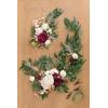 imageLings Moment 2 Wedding Artificial Sign Flower Swag Arch Floral Garlands Gold Champagne Christmas for Ceremony Party Reception Entrance Welcome Easel Door Backdrop Decor Wall Home Entryway OutdoorRed Marsala