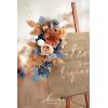 imageLings Moment 2 Wedding Artificial Sign Flower Swag Arch Floral Garlands Gold Champagne Christmas for Ceremony Party Reception Entrance Welcome Easel Door Backdrop Decor Wall Home Entryway OutdoorOr Burnt Orange  Navy
