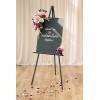imageLings Moment 2 Wedding Artificial Sign Flower Swag Arch Floral Garlands Gold Champagne Christmas for Ceremony Party Reception Entrance Welcome Easel Door Backdrop Decor Wall Home Entryway OutdoorMagenta