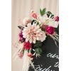 imageLings Moment 2 Wedding Artificial Sign Flower Swag Arch Floral Garlands Gold Champagne Christmas for Ceremony Party Reception Entrance Welcome Easel Door Backdrop Decor Wall Home Entryway OutdoorMagenta