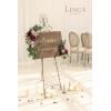 imageLings Moment 2 Wedding Artificial Sign Flower Swag Arch Floral Garlands Gold Champagne Christmas for Ceremony Party Reception Entrance Welcome Easel Door Backdrop Decor Wall Home Entryway OutdoorRed Marsala  Blushnew