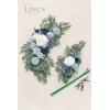 imageLings Moment 2 Wedding Artificial Sign Flower Swag Arch Floral Garlands Gold Champagne Christmas for Ceremony Party Reception Entrance Welcome Easel Door Backdrop Decor Wall Home Entryway OutdoorBlu Dusty Blue  Navy