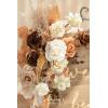 imageLings Moment 2 Wedding Artificial Sign Flower Swag Arch Floral Garlands Gold Champagne Christmas for Ceremony Party Reception Entrance Welcome Easel Door Backdrop Decor Wall Home Entryway OutdoorOr Rust  Sepia