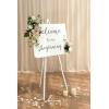 imageLings Moment 2 Wedding Artificial Sign Flower Swag Arch Floral Garlands Gold Champagne Christmas for Ceremony Party Reception Entrance Welcome Easel Door Backdrop Decor Wall Home Entryway OutdoorWht Christmas