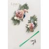 imageLings Moment 2 Wedding Artificial Sign Flower Swag Arch Floral Garlands Gold Champagne Christmas for Ceremony Party Reception Entrance Welcome Easel Door Backdrop Decor Wall Home Entryway OutdoorPk Dusty Rose  Navy