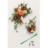 imageLings Moment 2 Wedding Artificial Sign Flower Swag Arch Floral Garlands Gold Champagne Christmas for Ceremony Party Reception Entrance Welcome Easel Door Backdrop Decor Wall Home Entryway OutdoorOr Sunset Terracottanew