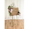 imageLings Moment 2 Wedding Artificial Sign Flower Swag Arch Floral Garlands Gold Champagne Christmas for Ceremony Party Reception Entrance Welcome Easel Door Backdrop Decor Wall Home Entryway OutdoorPk Dusty Rose  Mauve