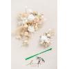 imageLings Moment 2 Wedding Artificial Sign Flower Swag Arch Floral Garlands Gold Champagne Christmas for Ceremony Party Reception Entrance Welcome Easel Door Backdrop Decor Wall Home Entryway OutdoorWht White  Beige