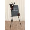 imageLings Moment 2 Wedding Artificial Sign Flower Swag Arch Floral Garlands Gold Champagne Christmas for Ceremony Party Reception Entrance Welcome Easel Door Backdrop Decor Wall Home Entryway OutdoorRed Black  Burgundy