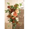 imageLings Moment 2 Wedding Artificial Sign Flower Swag Arch Floral Garlands Gold Champagne Christmas for Ceremony Party Reception Entrance Welcome Easel Door Backdrop Decor Wall Home Entryway OutdoorOr Sunset Terracottanew
