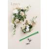 imageLings Moment 2 Wedding Artificial Sign Flower Swag Arch Floral Garlands Gold Champagne Christmas for Ceremony Party Reception Entrance Welcome Easel Door Backdrop Decor Wall Home Entryway OutdoorGrnemerald  Tawy Beige