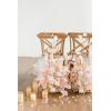 imageLings Moment 410quot Tall FreeStanding Wedding Aisle Artificial Flowers for Ceremony Decor 2PCS Emerald ampamp Gold Walkway Fake Floral Chair Markers Faux Rose Altar Arch Arrangement Decorations OutdoorGrowing Blush  Pearl
