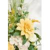 imageLings Moment 410quot Tall FreeStanding Wedding Aisle Artificial Flowers for Ceremony Decor 2PCS Emerald ampamp Gold Walkway Fake Floral Chair Markers Faux Rose Altar Arch Arrangement Decorations OutdoorYlcreamy Yellow