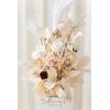 imageLings Moment 410quot Tall FreeStanding Wedding Aisle Artificial Flowers for Ceremony Decor 2PCS Emerald ampamp Gold Walkway Fake Floral Chair Markers Faux Rose Altar Arch Arrangement Decorations OutdoorWhtwhite  Beige