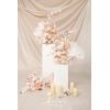 imageLings Moment 410quot Tall FreeStanding Wedding Aisle Artificial Flowers for Ceremony Decor 2PCS Emerald ampamp Gold Walkway Fake Floral Chair Markers Faux Rose Altar Arch Arrangement Decorations OutdoorGrowing Blush  Pearl