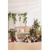 imageLings Moment 410quot Tall FreeStanding Wedding Aisle Artificial Flowers for Ceremony Decor 2PCS Emerald ampamp Gold Walkway Fake Floral Chair Markers Faux Rose Altar Arch Arrangement Decorations OutdoorRdmarsala