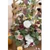 imageLings Moment 410quot Tall FreeStanding Wedding Aisle Artificial Flowers for Ceremony Decor 2PCS Emerald ampamp Gold Walkway Fake Floral Chair Markers Faux Rose Altar Arch Arrangement Decorations OutdoorPkdusty Rose  Mauve