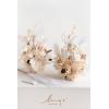 imageLings Moment 410quot Tall FreeStanding Wedding Aisle Artificial Flowers for Ceremony Decor 2PCS Emerald ampamp Gold Walkway Fake Floral Chair Markers Faux Rose Altar Arch Arrangement Decorations OutdoorWhtwhite  Beige