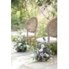 imageLings Moment 410quot Tall FreeStanding Wedding Aisle Artificial Flowers for Ceremony Decor 2PCS Emerald ampamp Gold Walkway Fake Floral Chair Markers Faux Rose Altar Arch Arrangement Decorations OutdoorPkdusty Rose  Cream