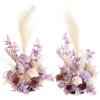 imageLings Moment 410quot Tall FreeStanding Wedding Aisle Artificial Flowers for Ceremony Decor 2PCS Emerald ampamp Gold Walkway Fake Floral Chair Markers Faux Rose Altar Arch Arrangement Decorations OutdoorPr Aster  Mustard