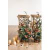 imageLings Moment 410quot Tall FreeStanding Wedding Aisle Artificial Flowers for Ceremony Decor 2PCS Emerald ampamp Gold Walkway Fake Floral Chair Markers Faux Rose Altar Arch Arrangement Decorations OutdoorOrteal  Burnt Orange