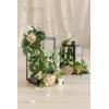imageLings Moment 6Pack 2ft Artificial Flowers Garland Rust ampamp Sepia Lantern Flower Centerpieces Wedding Aisle Decor Brown Chair Flowers Arch Floral for Signs DIY Table Wall Window Cake DecorationEmerald  Champagne