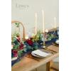 imageLings Moment Candle Holder Hoop Wreath Floral Centerpieces for Sweetheart Table Head Table Ceremony Reception Artificial Flowers Wedding Decorations Set of 3 Dusty RoseNavy Blue  Burgundy