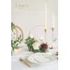 imageLings Moment Candle Holder Hoop Wreath Floral Centerpieces for Sweetheart Table Head Table Ceremony Reception Artificial Flowers Wedding Decorations Set of 3 Dusty RoseMauve  Dusty Rose