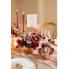 imageLings moment Wedding Centerpiece Flower with Vase for CeremonyReception Tabletop Mantel Archway Aisle Set of 4Black ampamp TerracottaBurgundy Dusty Rose