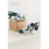 imageLings moment Wedding Centerpiece Flower with Vase for CeremonyReception Tabletop Mantel Archway Aisle Set of 4Black ampamp TerracottaDusty Blue Navy