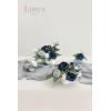 imageLings moment Wedding Centerpiece Flower with Vase for CeremonyReception Tabletop Mantel Archway Aisle Set of 4Black ampamp TerracottaDusty Blue Navy