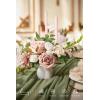 imageLings moment Wedding Centerpiece Flower with Vase for CeremonyReception Tabletop Mantel Archway Aisle Set of 4Black ampamp TerracottaDusty Rose