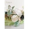 imageLings moment Wedding Centerpiece Flower with Vase for CeremonyReception Tabletop Mantel Archway Aisle Set of 4Black ampamp TerracottaSpring