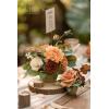 imageLings moment Wedding Centerpiece Flower with Vase for CeremonyReception Tabletop Mantel Archway Aisle Set of 4Black ampamp TerracottaSunset Terracotta
