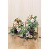 imageLings Moment 6Pack 2ft Artificial Flowers Garland Black ampamp Burgundy Lantern Flower Centerpieces Wedding Aisle Decor Chair Flowers Arch Floral for Signs DIY Table Wall Window Cake DecorationLavender Purple
