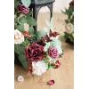 imageLings Moment 6Pack 2ft Artificial Flowers Garland Black ampamp Burgundy Lantern Flower Centerpieces Wedding Aisle Decor Chair Flowers Arch Floral for Signs DIY Table Wall Window Cake DecorationMarsala  Blush