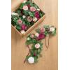 imageLings Moment 6Pack 2ft Artificial Flowers Garland Black ampamp Burgundy Lantern Flower Centerpieces Wedding Aisle Decor Chair Flowers Arch Floral for Signs DIY Table Wall Window Cake DecorationDusty Rose  Burgudy