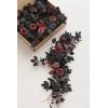 imageLings Moment 6Pack 2ft Artificial Flowers Garland Black ampamp Burgundy Lantern Flower Centerpieces Wedding Aisle Decor Chair Flowers Arch Floral for Signs DIY Table Wall Window Cake DecorationBlack  Burgundy