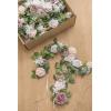 imageLings Moment 6Pack 2ft Artificial Flowers Garland Black ampamp Burgundy Lantern Flower Centerpieces Wedding Aisle Decor Chair Flowers Arch Floral for Signs DIY Table Wall Window Cake DecorationDusty Rose  Cream Pink